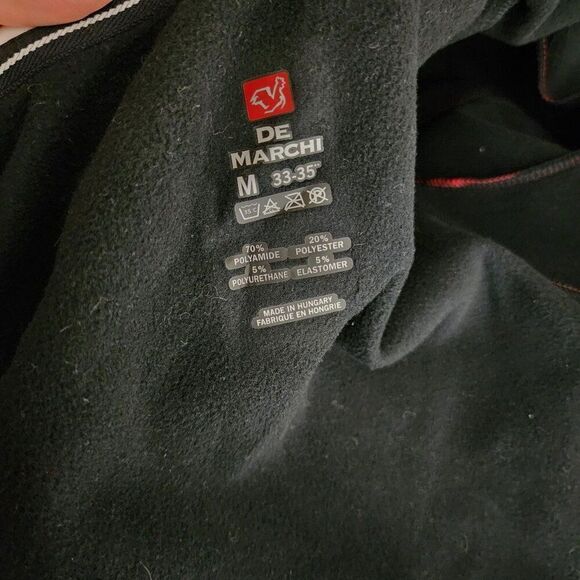 De Marchi Cycling Jacket Pockets Womens Size M Red Full Zip - Picture 9 of 9